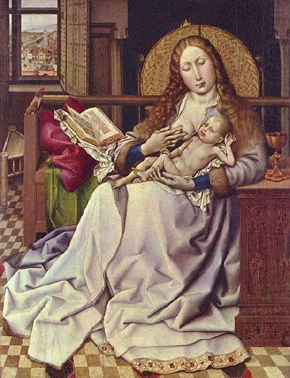 The Virgin and Child in an Interior, Robert Campin